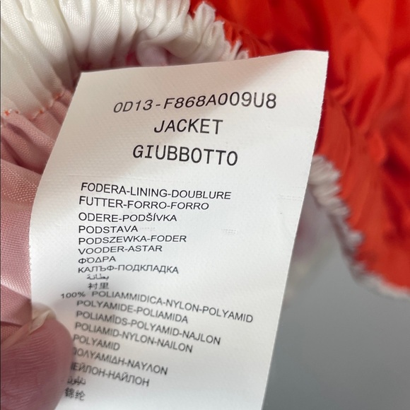 Bright Orange Hooded Women's Windbreaker Jacket - Picture 11 of 13